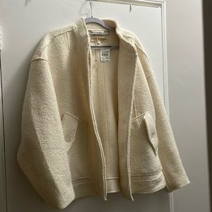 Free People willow bomber jacket in ivory